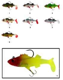 Captain 3549 Bebeto Soft 10cm Levrek Silikonu Suni Balık