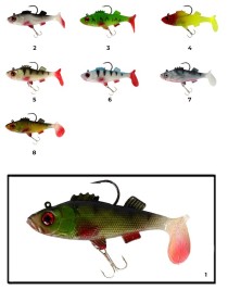 Captain 3549 Bebeto Soft 10cm Levrek Silikonu Suni Balık