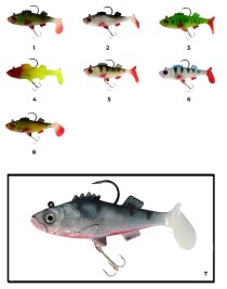 Captain 3549 Bebeto Soft 10cm Levrek Silikonu Suni Balık