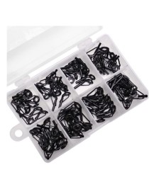 Captain Kamış Porselen Uç Seti 80'li Kutu Black-Nikel 18-20-22-24-26mm