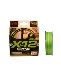 Captain X12 Power PE 12 Örgü Spin İp Misina 150mt Green White