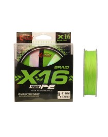 Captain X16 Power PE 16 Örgü Spin İp Misina 150mt Light Green