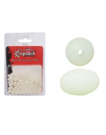 Captain  Glow Boncuk Oval Çapari ve Takım Boncuğu 100'lü Paket