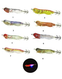 Captain 3016 Işıklı Kalamar Zokası 8cm Fukado Squid