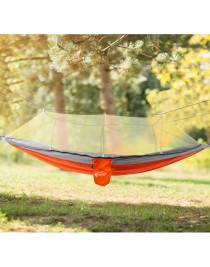 Hamak 7410 Fileli ve Cibinlikli Pro Hamak 190x70cm Turuncu-Gri