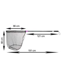 Captain 6783 Kepçe Tek Parça 120cm Alüminyum Saplı 70x60cm  Rubber Tor