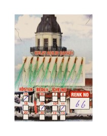 İstavrit Çaparisi UV-GLOW Simli 10 İğneli Kolay Açılan Çapari 0.25mm Beden x 0.15mm Köstek