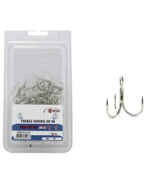 Captain 336 Üçlü İğne Sahte Balık İçin 100'lü Kutu Nikel