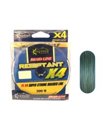 Captain Resistant PE 4 Kat Spin İp Misina 300mt Yeşil