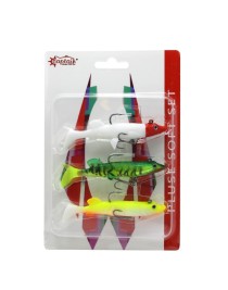 Captain 3068 Pluse Soft Turna Silikonu 3'lü Mix Set Suni Yem