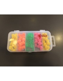 Captain 3496 Pop Corn Silikon Sazan Yemi 100'lü Kutuda Color:Mix