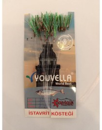 Çinekop Kösteği UV-GLOW Simli Youvella Kartonda 50 İğne 0.25mm Köstek