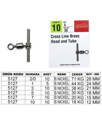 Captain 5127 Tube T Fırdöndü 5'li Paket Black Nikel