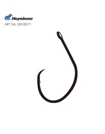 Hayabusa HCRL 186 Circle Delikli Çupra İğnesi Black Nikel