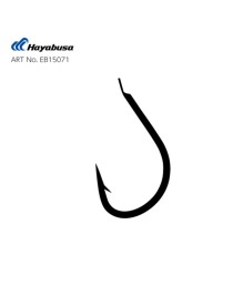 Hayabusa HIZU 150 Kısa Pala Dövme Olta İğnesi 15'li Paket Black Nikel