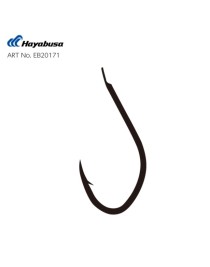 Hayabusa HSNA 201 Kısa Pala Olta İğnesi 15'li Paket Black Nikel