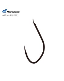 Hayabusa HKAJ 157 Kısa Pala Dövme Olta İğnesi 15'li Paket Black Nikel