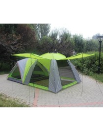 Captain Kamp Çadırı 7308 3 Mevsim İki Bölmeli Çift Tenteli Kolay Kurulan 4 Kişilik 480X210Xh160xh185cm