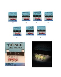 Youvella 6397 Mafsallı LRF Jig Head Pink Glow Head 4'lü Paket