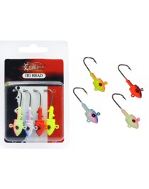 Mutant 6412 Jig Head Rigato Body 4'lü Mix Set Çift Yönlü Jig Head