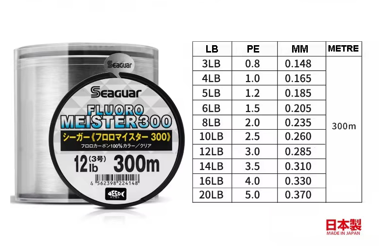 Seaguar Fluoro Meister %100 300mt Fluoro Carbon Misina